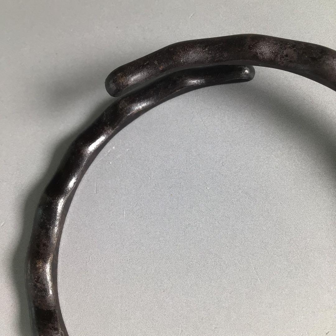 Ｒ６２９　釜釻　『高木治良兵衛造』『雲錦象嵌』『大角豆』『相生鐶』　共箱　茶道具