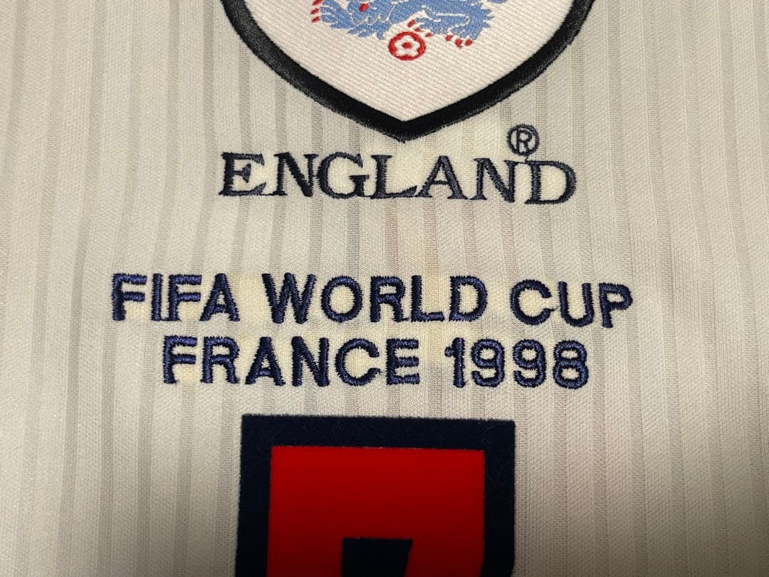 98 イングランド代表 ユニフォーム 7 ベッカム L