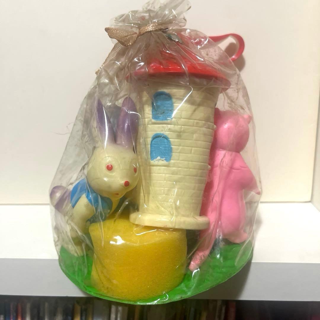 タケミ製 山ねずみ ロッキーチャック ソフビ フィギュア セット 当時物