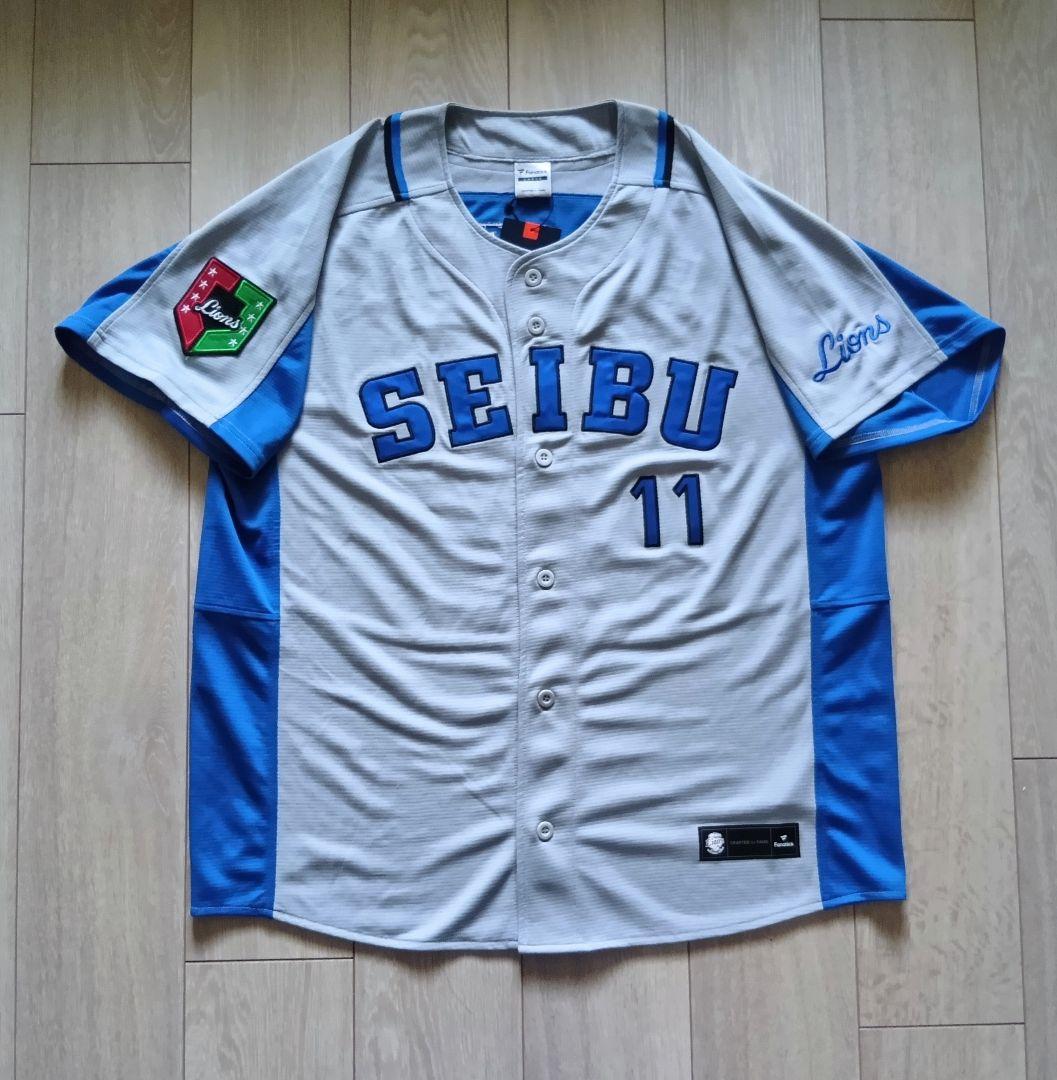 【限定　タグ付】西武　ライオンズ　復刻　森　ビジター　ユニフォーム　L