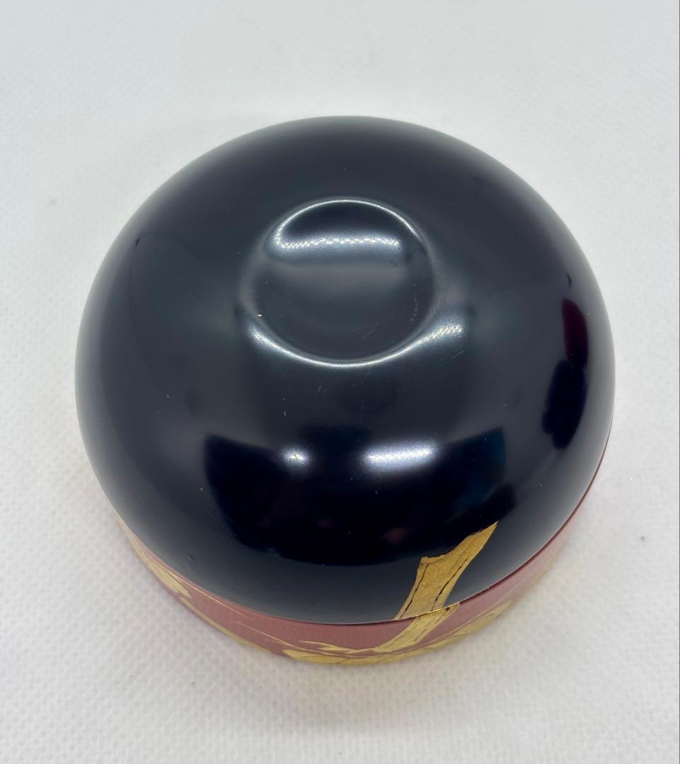 #朱漆蒔絵・糸目千筋瓢箪形・堆朱 牡丹 茶道具　棗3点セット　P-21