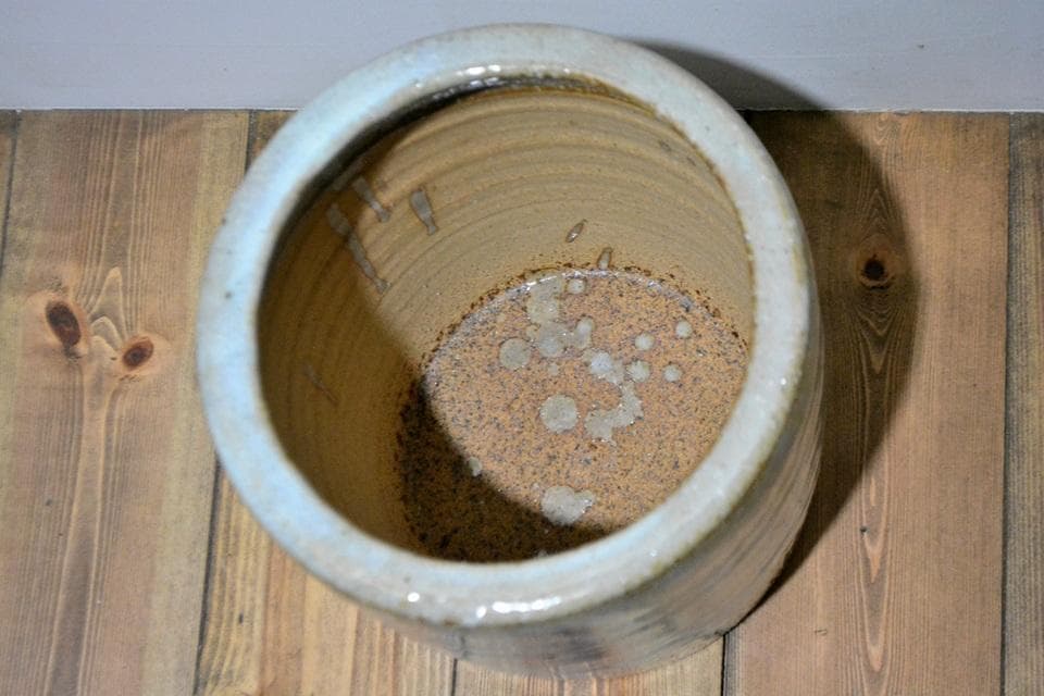 萩焼　玉俤山　野中康起　火鉢