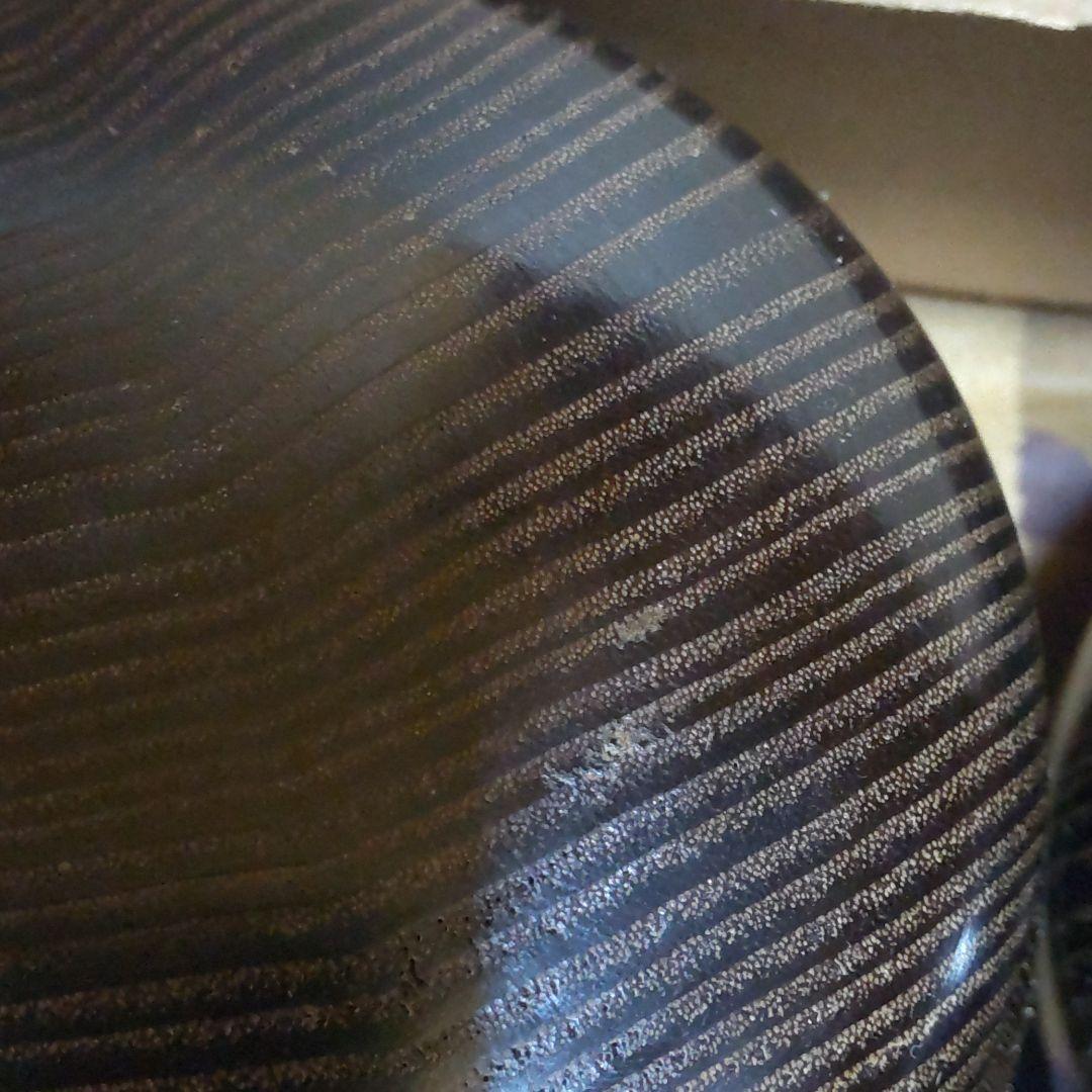 タガヤサン碁笥　鉄刀木碁笥　柾目　特大平形