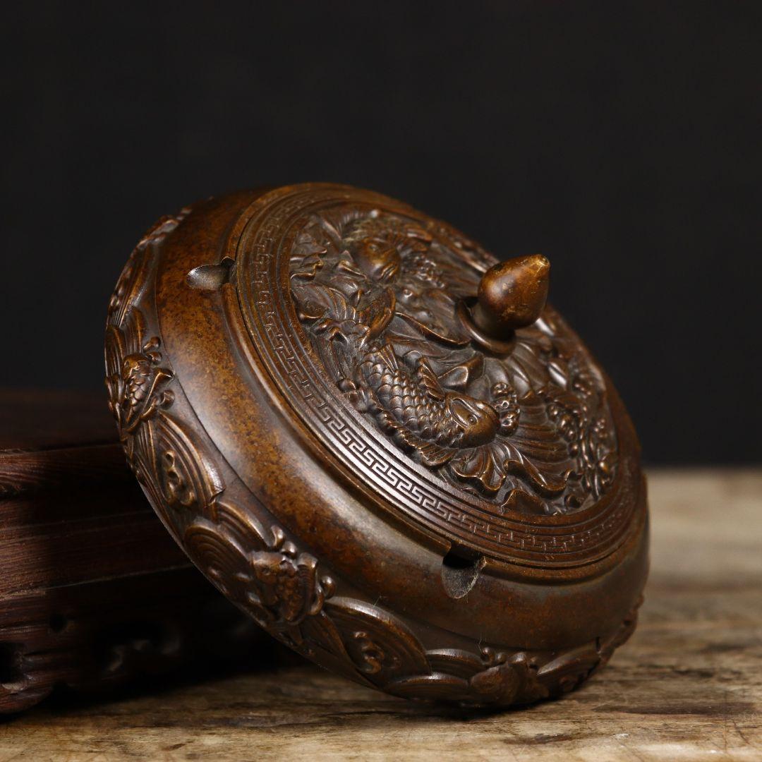 灰皿 リビング 茶室 茶台 香炉 置物 銅器 銅製品