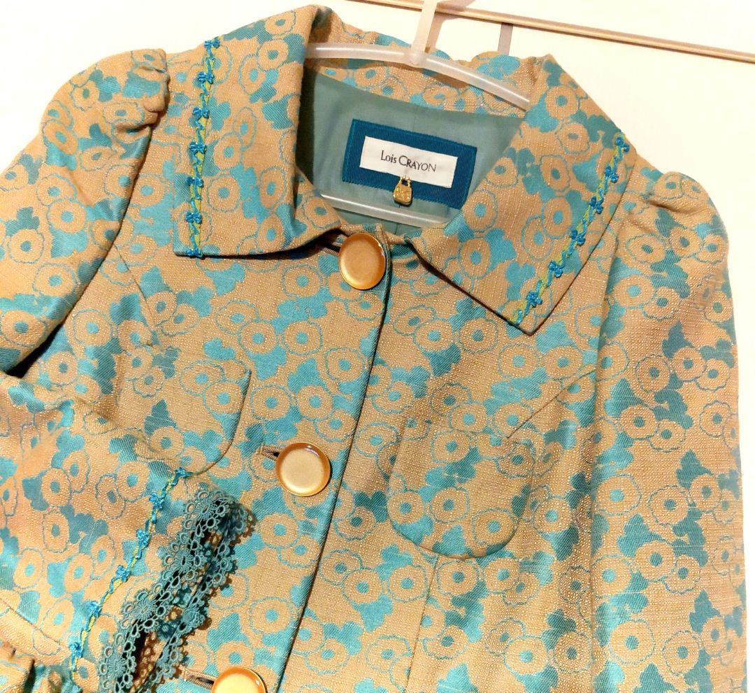 ◆Lois CRAYONコート　未使用　花柄ジャガード