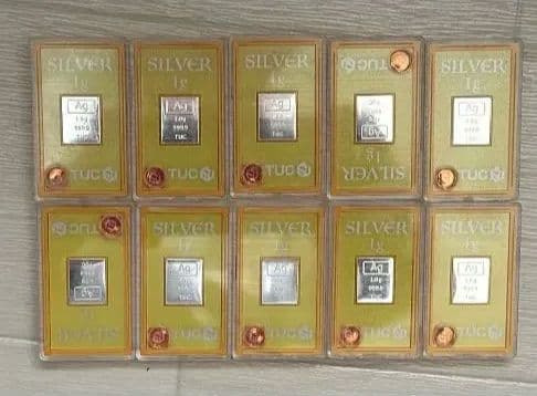 TUC 銀 1g バー 20個セット