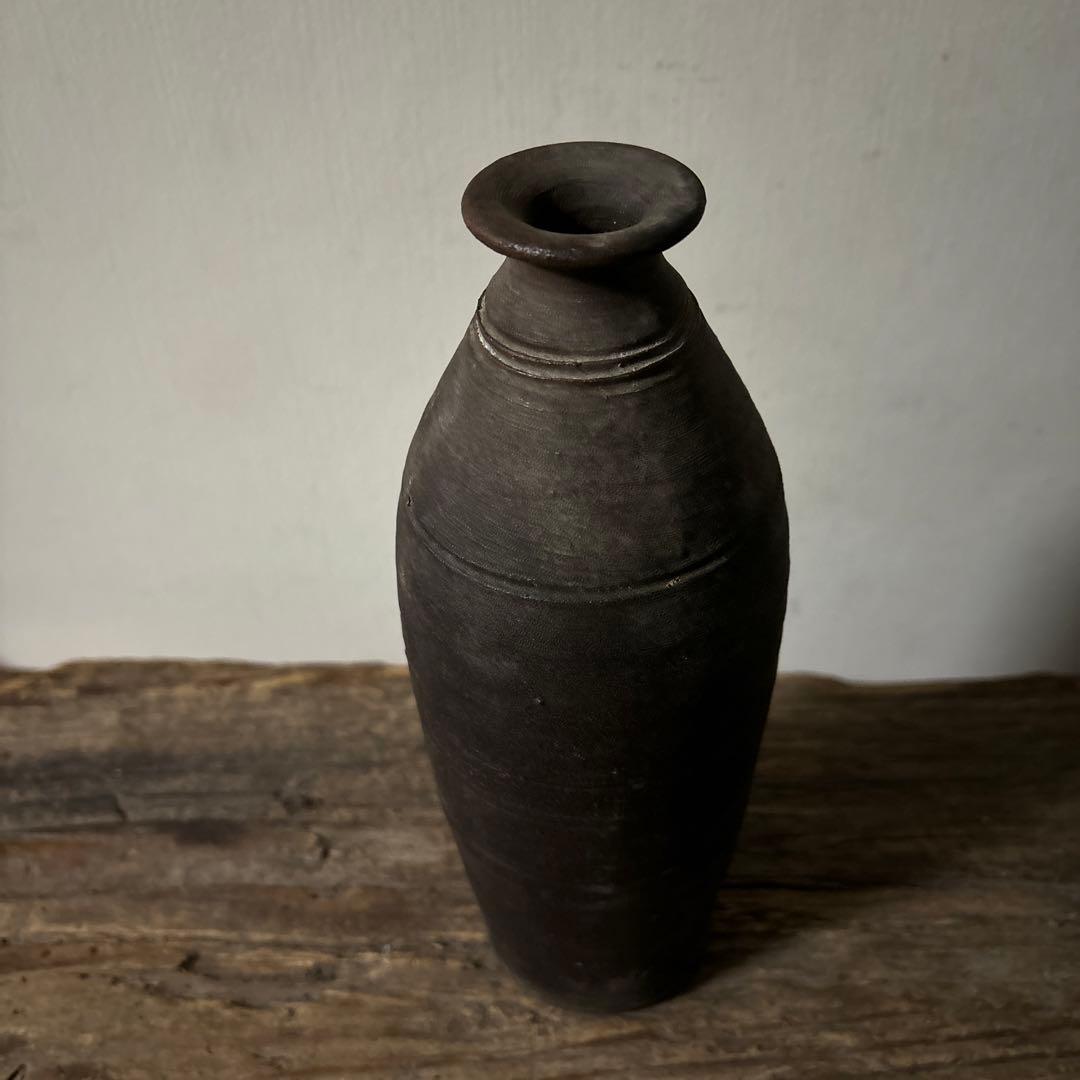 鬼の腕　徳利　壺屋焼　琉球　南蛮　壷　骨董　花入　古道具　古民芸　種子島検:李朝