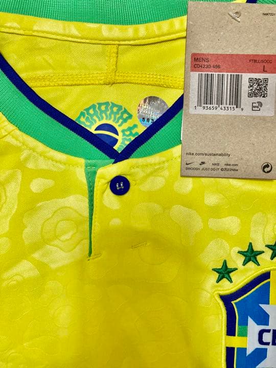 ネイマール サイン入り ブラジル代表 22/23 ホーム 半袖 ユニフォーム