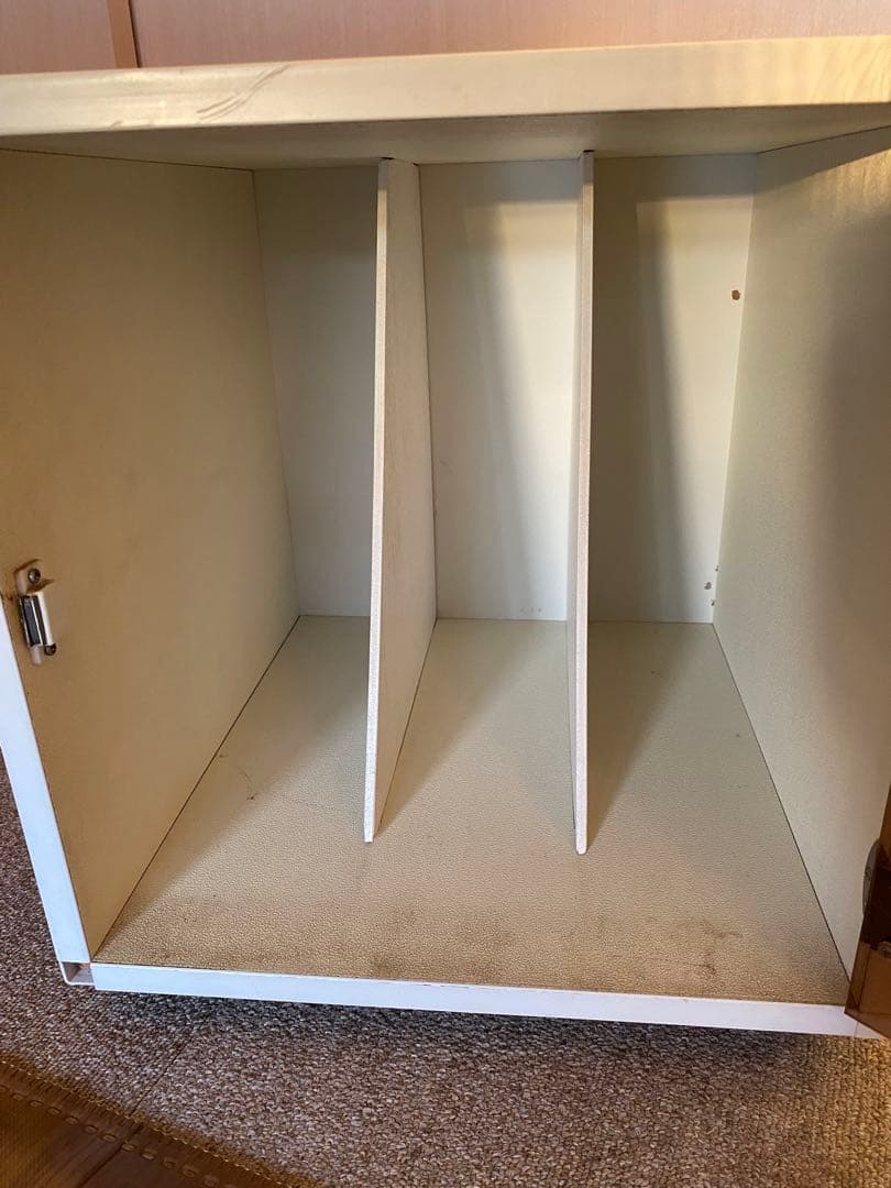 ヴィンテージ　レコードラック　収納棚　昭和レトロ　モダン