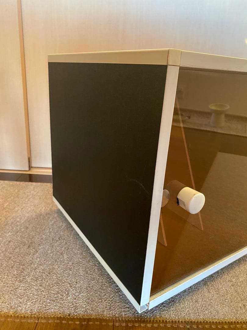 ヴィンテージ　レコードラック　収納棚　昭和レトロ　モダン