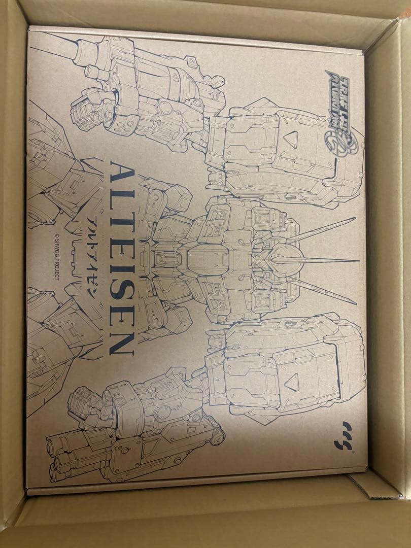 鉄魄シリーズ　アルトアイゼン　合金可動フィギュア　修正済み台座付