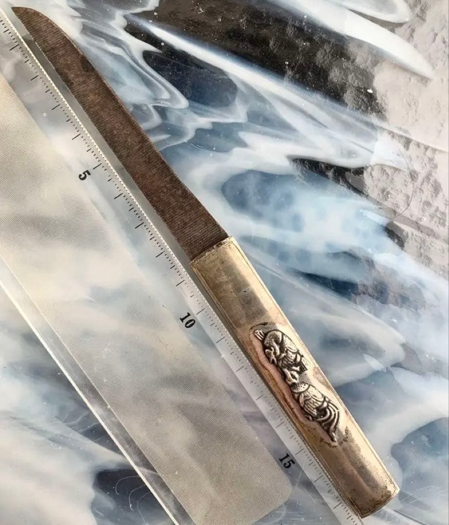 小柄　朱雀図小袋　刀装具（15cm以下の合法サイズ）