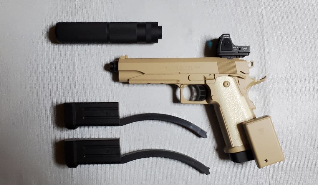 新品　東京マルイ　ハイキャパ　5.1　デザート　フルアーマー　改修品　10禁