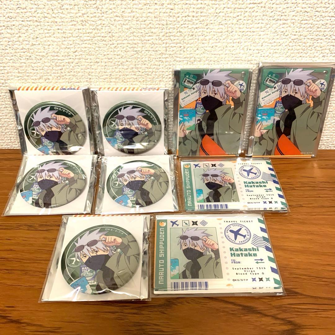 NARUTO ツリービレッジ ぶらっと旅の巻！ 缶バッジ アクリルカード　カカシ
