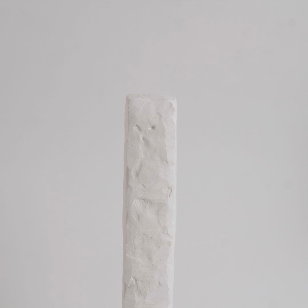 石塑粘土 立体作品 「高い塔の家」 現代美術 sculpture