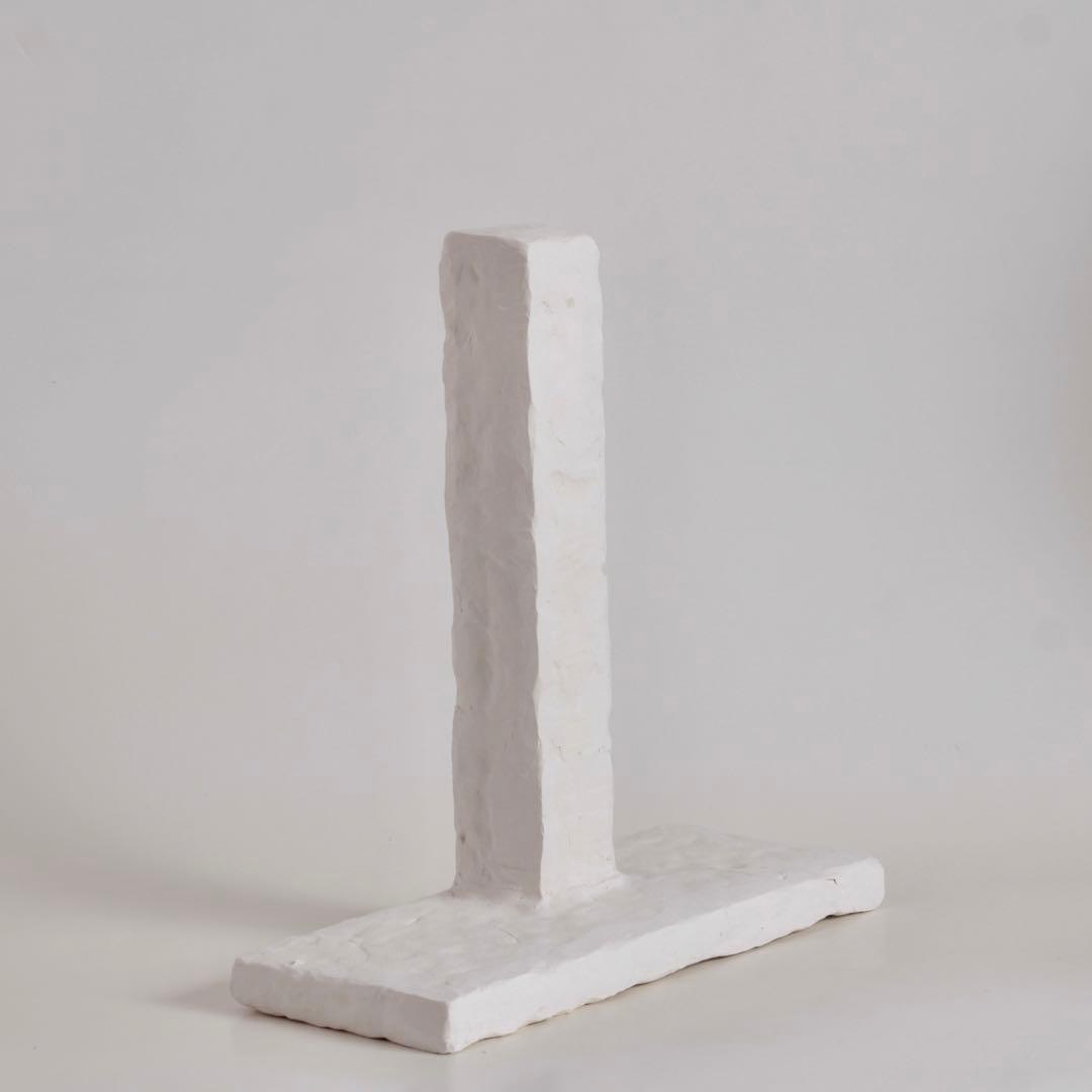 石塑粘土 立体作品 「高い塔の家」 現代美術 sculpture