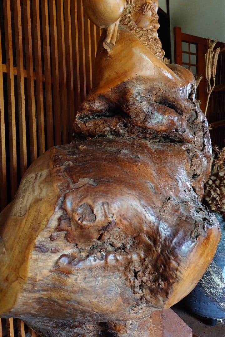 達磨大師　木彫り　杰作