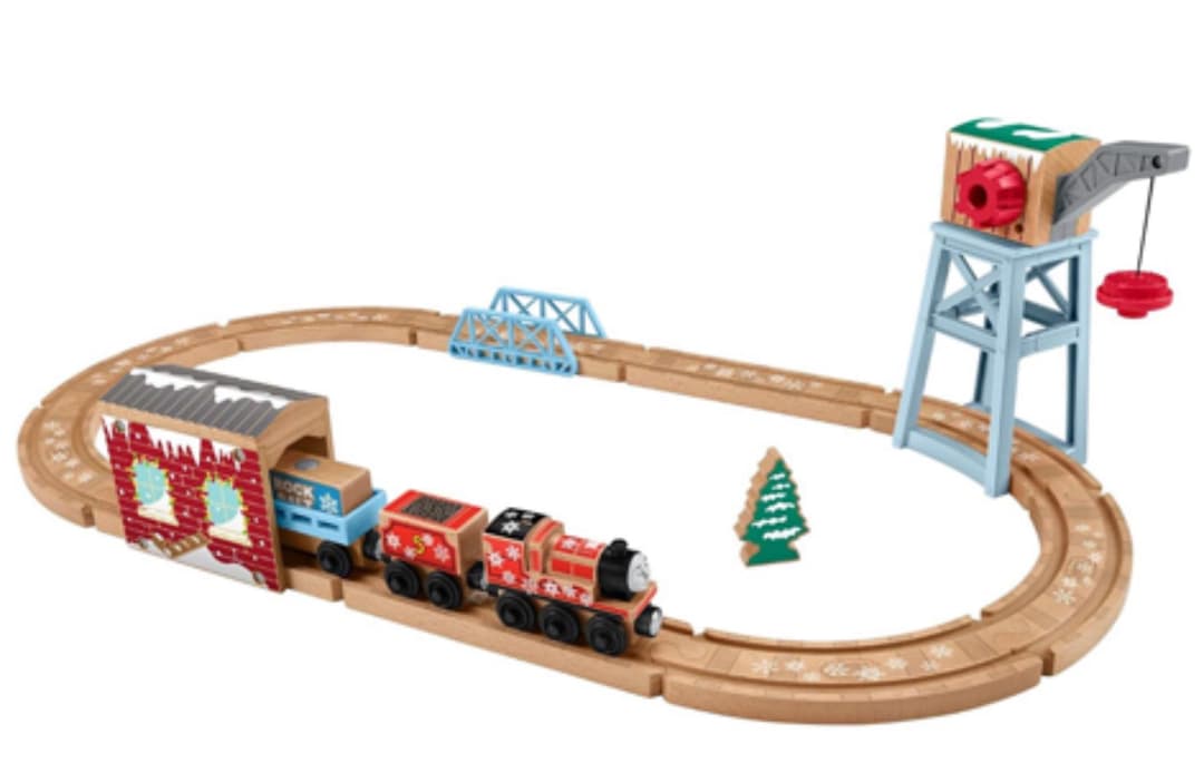 木製トーマス　ジェームスのスノーレールセット