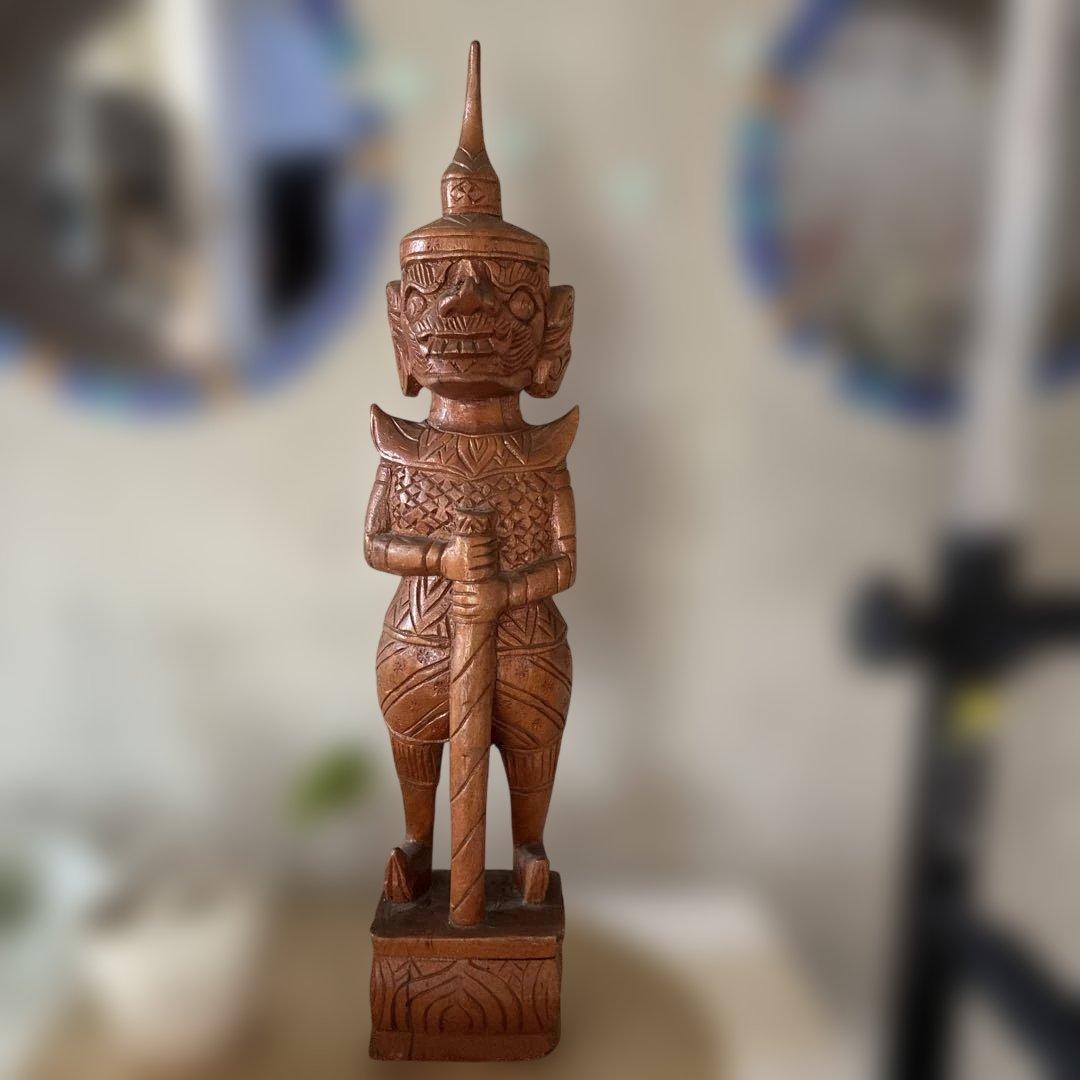 タイ雑貨　木彫り　魔除け　珍しいお品