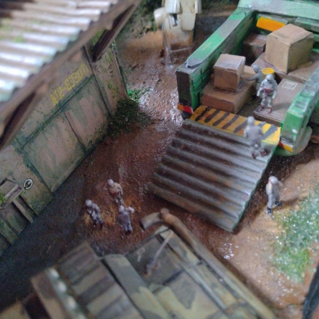 「危険地帯」ガンプラ完成品ジオラマ