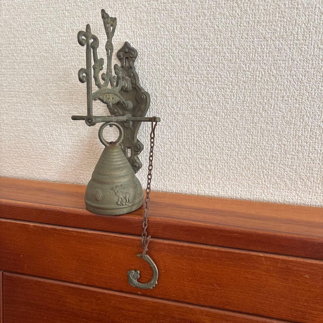 アンティーク金属製ドアベル アメリカ製