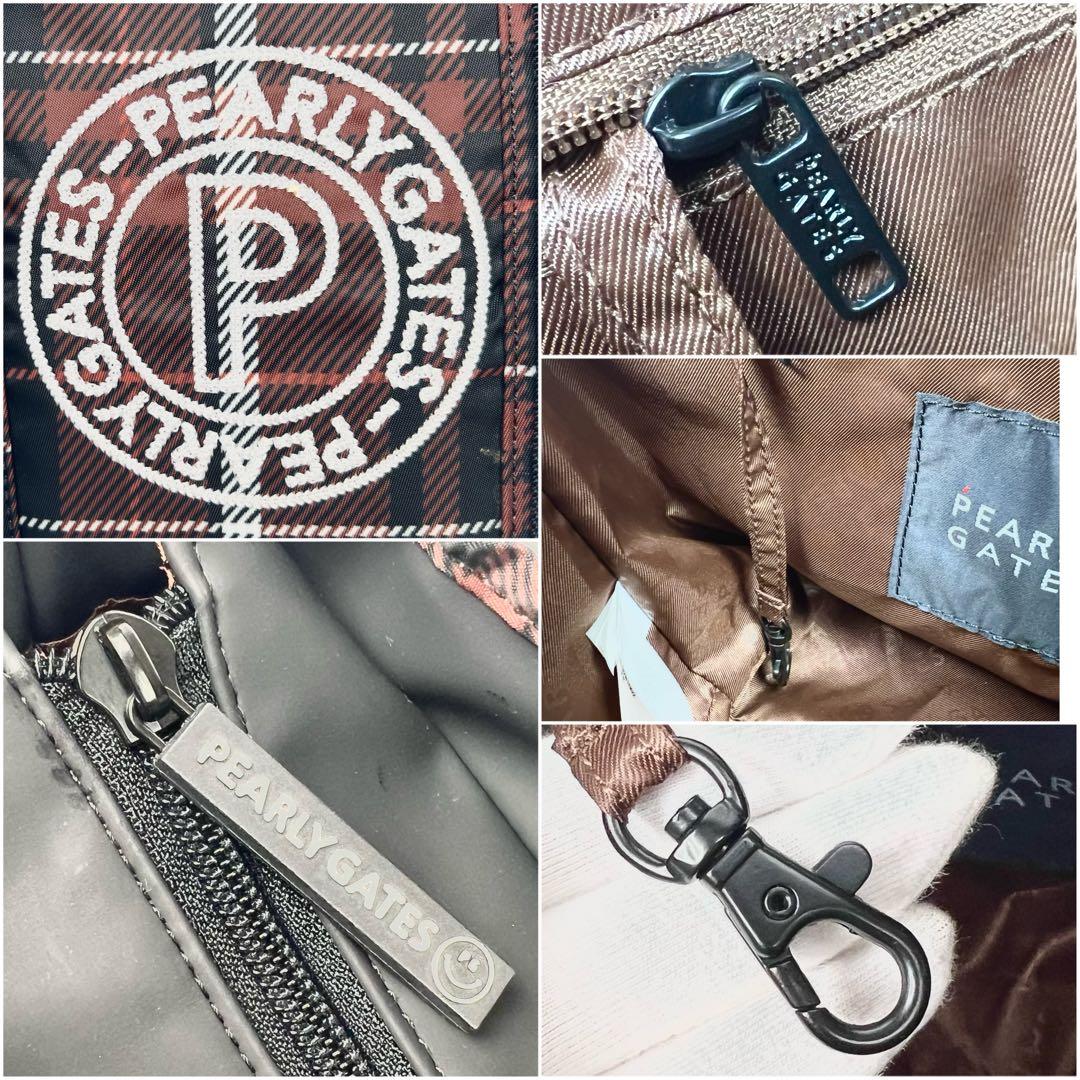 PEARLY GATES パーリーゲイツ カートバッグ ゴルフバッグ チェック柄