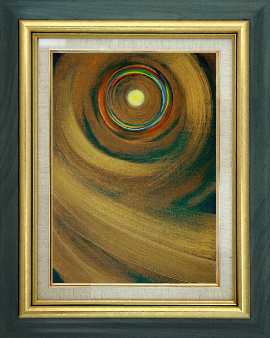 油絵 菅家令子 絵 絵画 インテリア F4-G212023 風景 祈り希望 奇跡