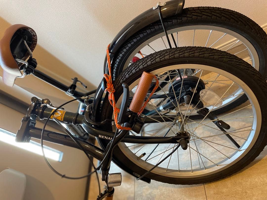 ルノー　折りたたみ自転車　緑　中古