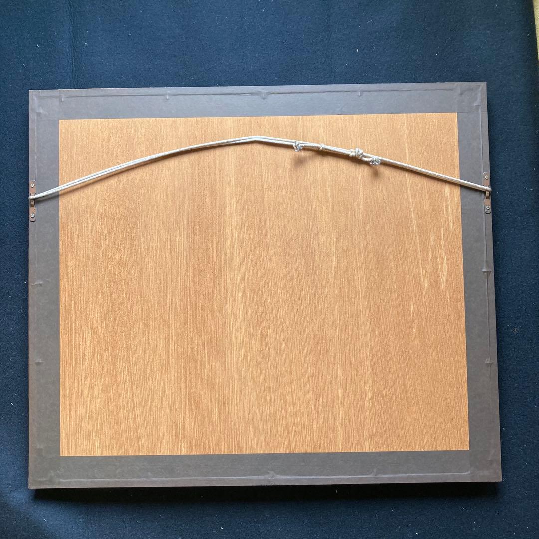 マリオアバチ「ボネッリのシクラメン」カラーメゾチント額49×57絵29×37cm