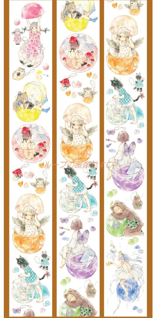 ✩のこり２✩J904＃扭蛋少女(PET)田小宝切り売り海外人物マステ女の子苜暖