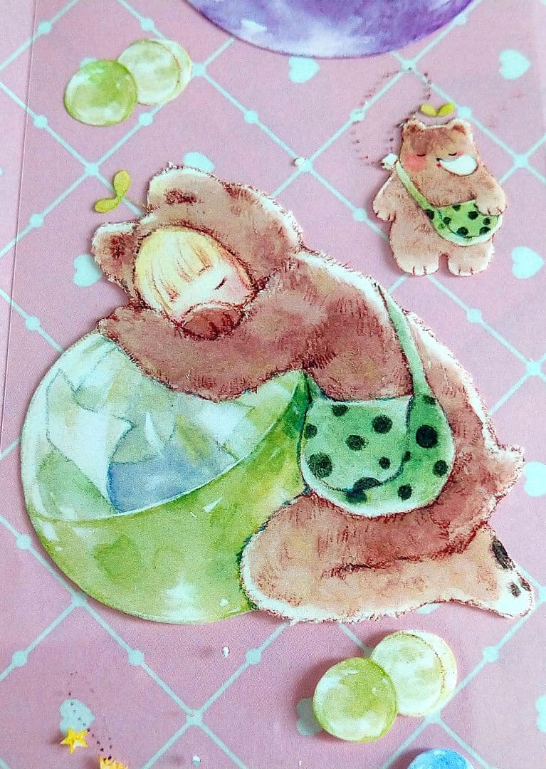 ✩のこり２✩J904＃扭蛋少女(PET)田小宝切り売り海外人物マステ女の子苜暖