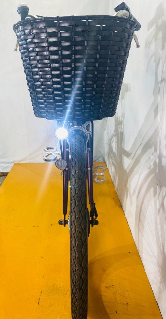 電動アシスト自転車 シティタイプ パープル