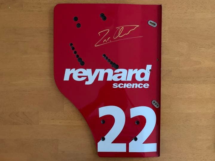 実使用 直筆サイン入り BAR 01 翼端板 J.ヴィルヌーヴ R.ゾンタ