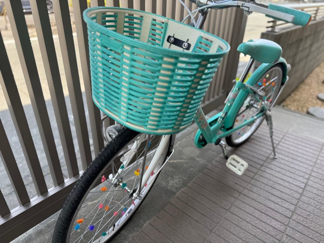 子供用自転車 グリーン エコパル　ヘルメット付き