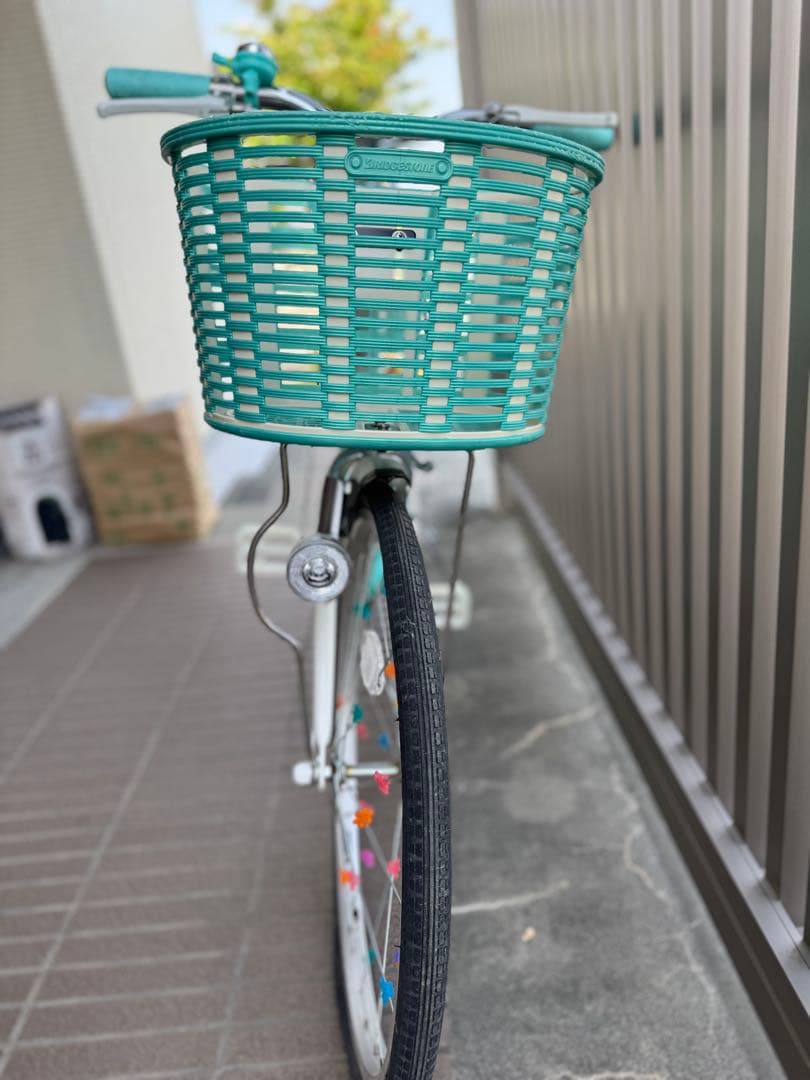 子供用自転車 グリーン エコパル　ヘルメット付き