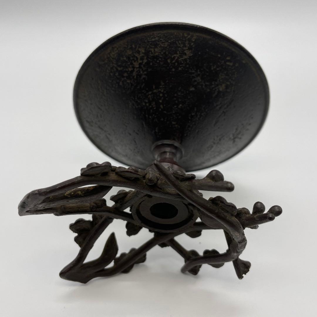 ミニ水盤　梅デザイン 明治江戸 骨董品