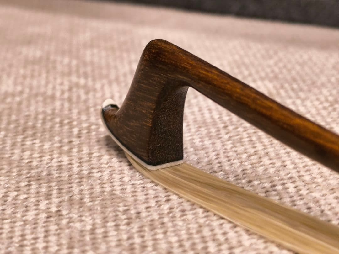 【オールド】フランス製 バイオリン弓 4/4 銀黒檀 修復済み