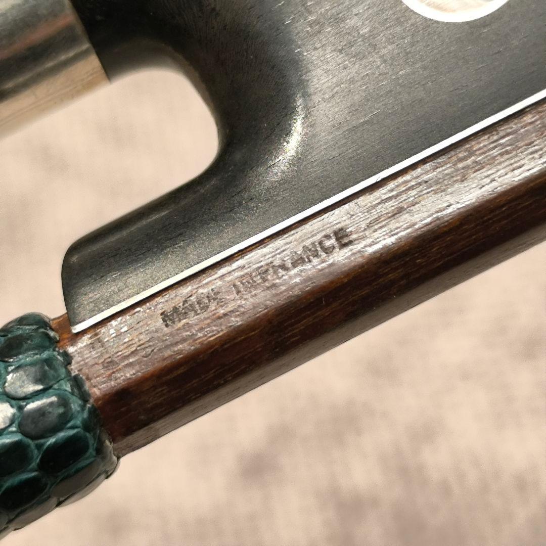 【オールド】フランス製 バイオリン弓 4/4 銀黒檀 修復済み