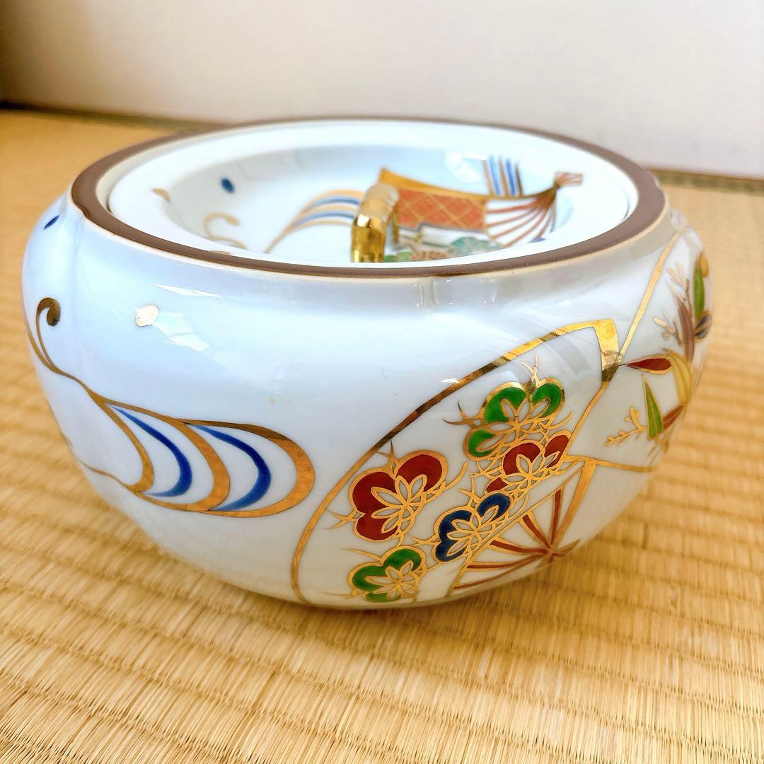 手塚祥堂作　水指　木箱　茶道具