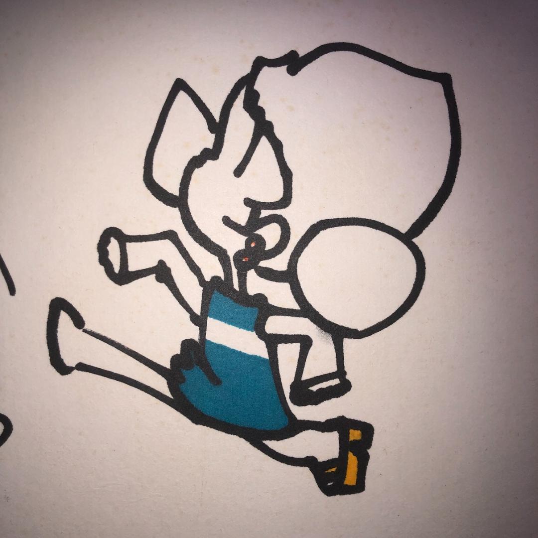 漫画家　はらたいら　モンローちゃん　ペン画　直筆肉筆画　サイン　額装品