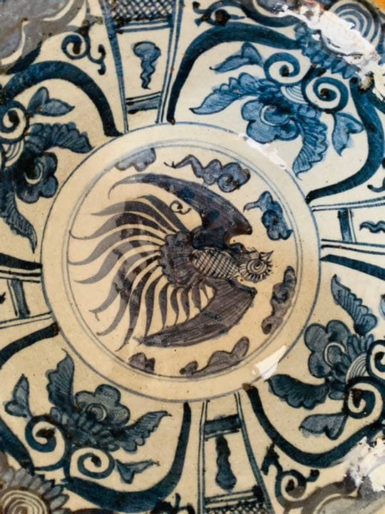 中国明時代晩期特大染付お茶碗