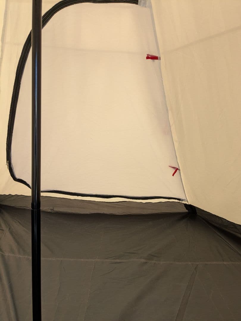 【1回使用】FIELDOOR　ワンポールテント400/TC　グランドシート付き