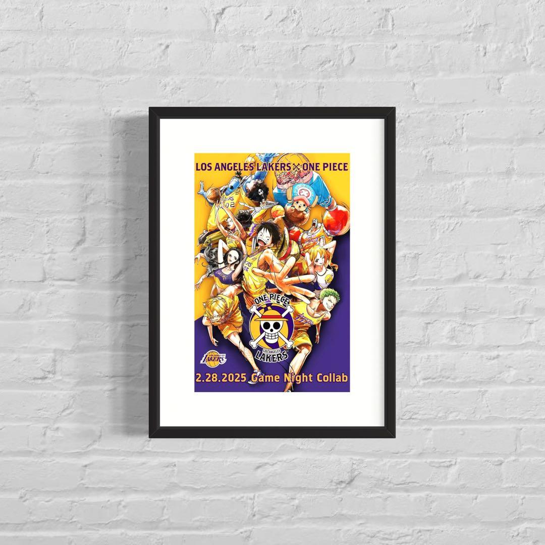 【残1枚】ワンピース×レイカーズ限定コラボポスターonepiece×lakers