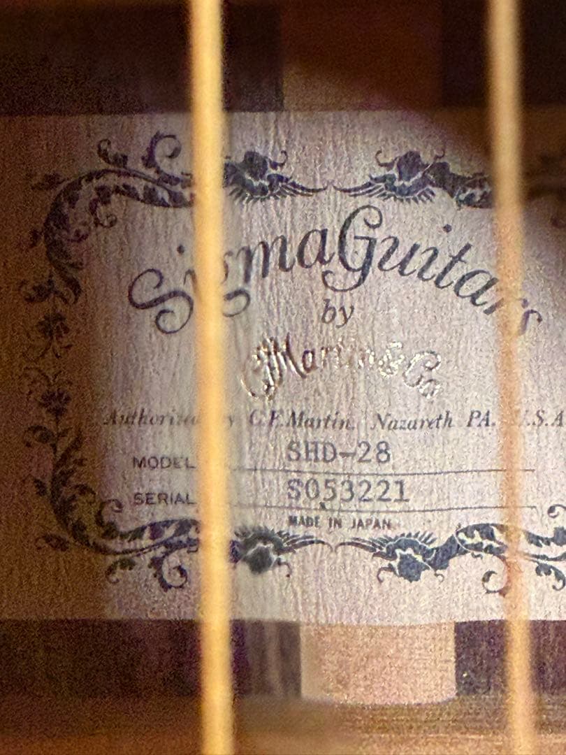 値下げ 希少品 シグマギター by Martin SHD-28 ビンテージ