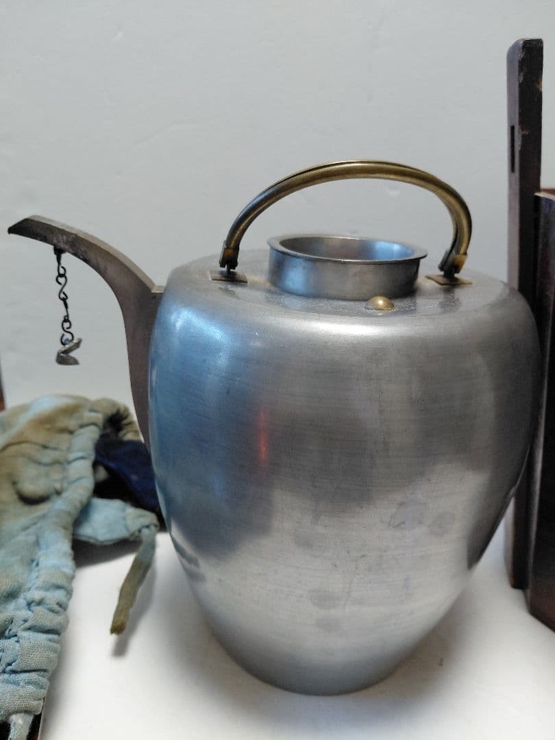 骨董　古琉球　湯庫　タークー　錫器　酒器　茶道具