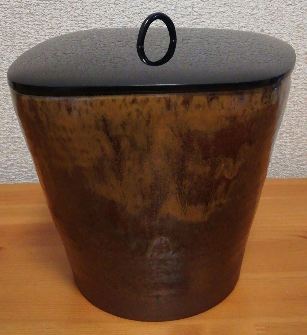 立花大亀書付　丹波焼　水指　共箱　茶道具