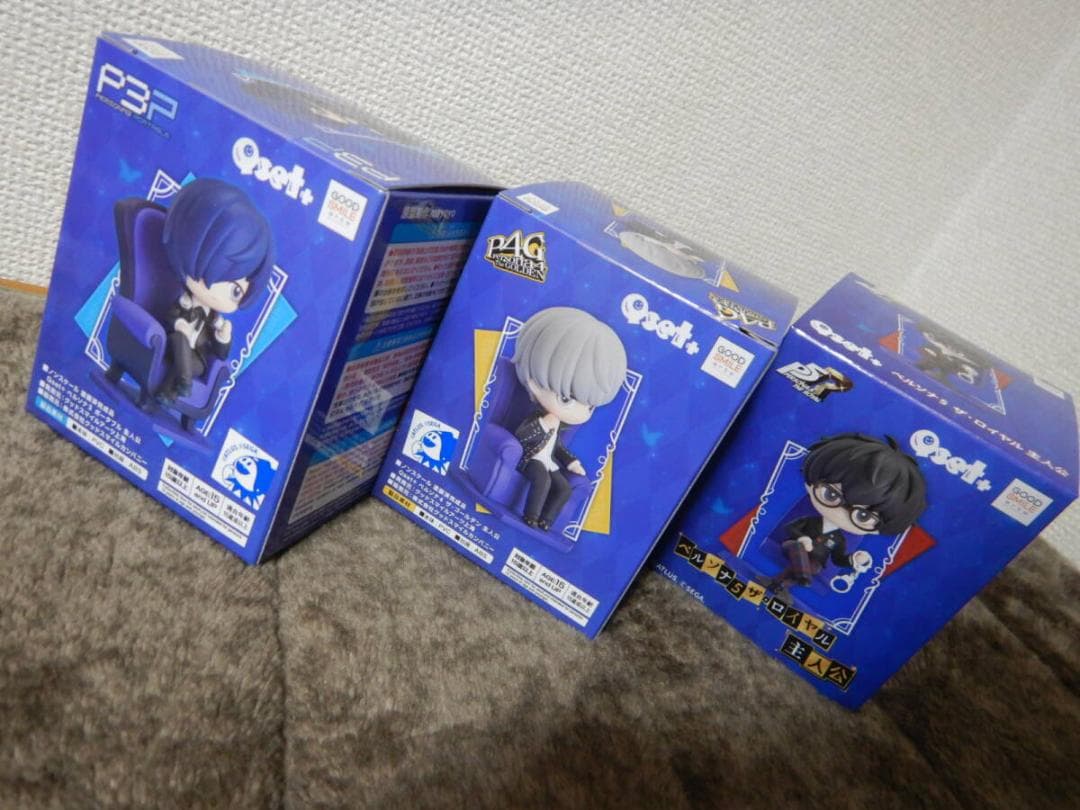３体セット・Qset+ ペルソナ主人公（ペルソナ3 ・ペルソナ4 ・ペルソナ5