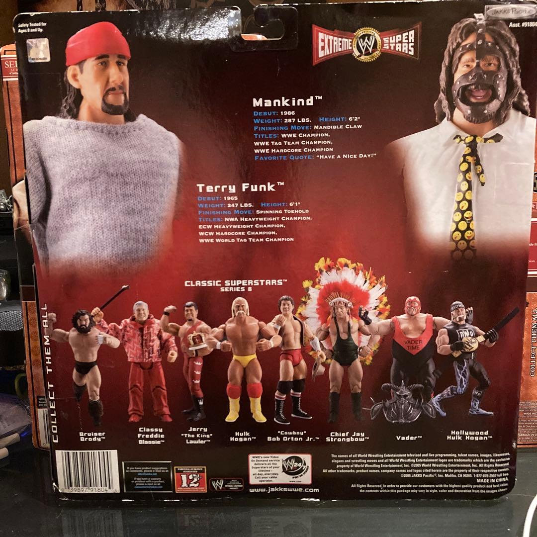 WWEクラシックスーパースター マンカインドVSテリー・ファンク　2体セット