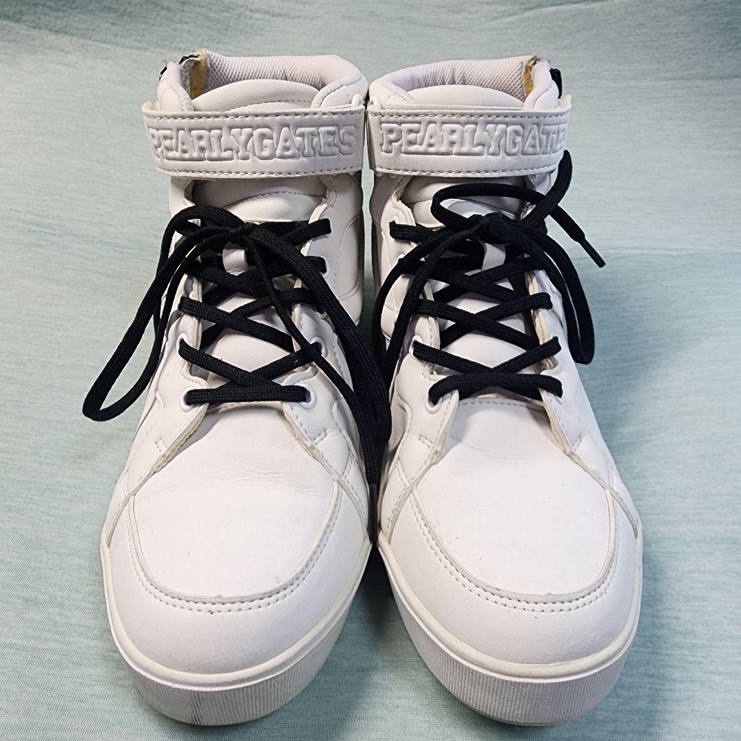 【美品】パーリーゲイツ ゴルフシューズ レディース ハイカット 23.5cm