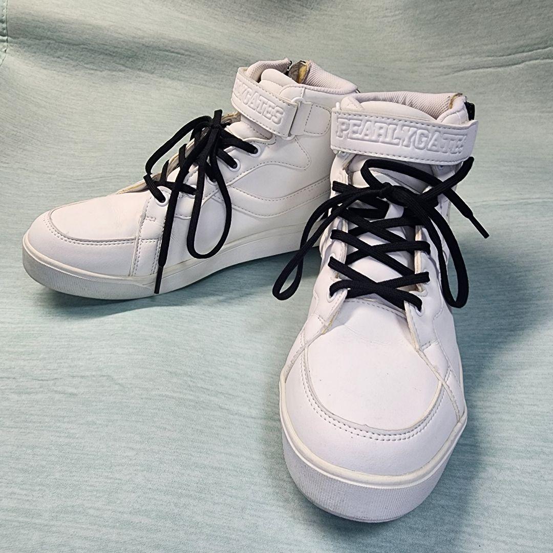 【美品】パーリーゲイツ ゴルフシューズ レディース ハイカット 23.5cm